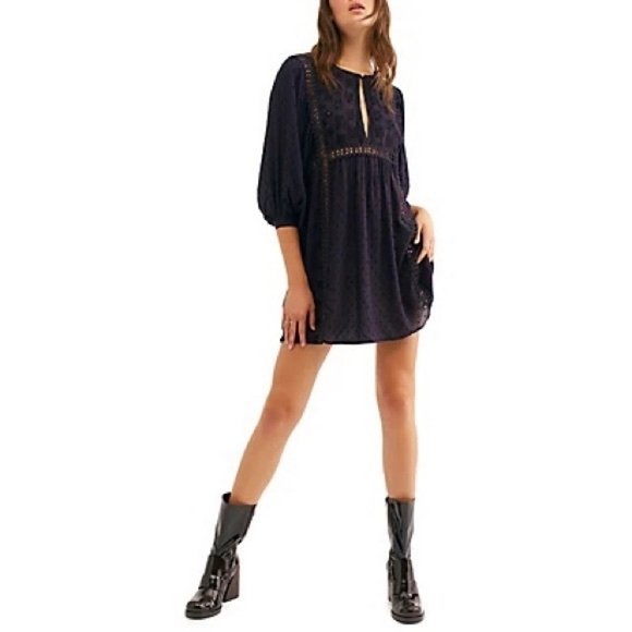 Free People - Charlotte EmbroideRed Tunic Top / Dress - Size S - Picture 2 of 10